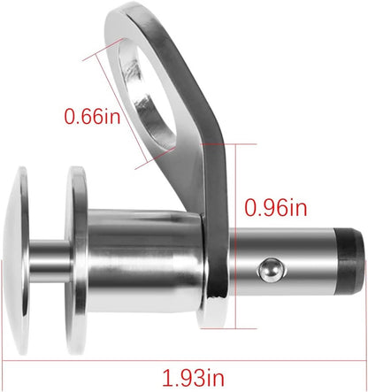 Solidspare 3/8'' Marine Stainless Steel Quick Release Boat Fender Holder Kit Boat Rope