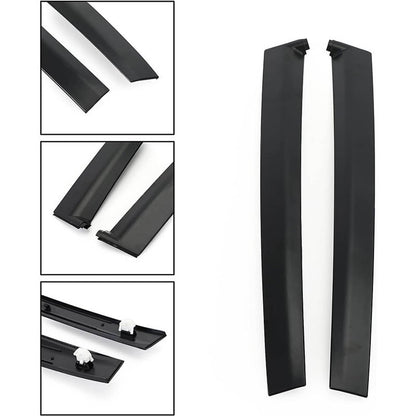 Solidspare Left & Right Side Window Molding Door Sash Trim For 1992-1995 Honda Civic Black