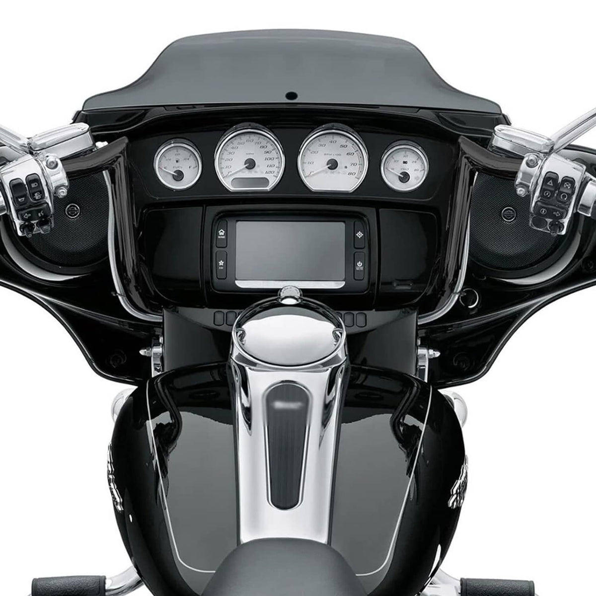Solidspare 12 Inch Ape Hangers 1 1/4" Handlebar For Harley Street Glide Electra Tri Glide