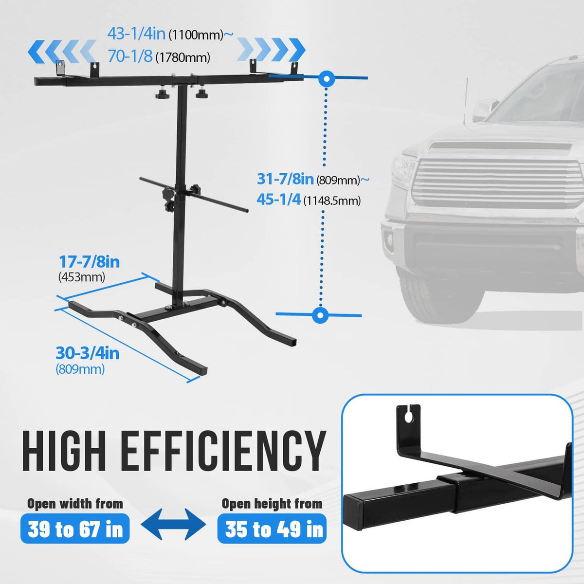 Solid Spare 150LB Adjustable Auto Body Painting Rack Paint Stand For Bumper Fender Hood Door