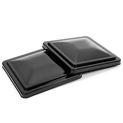 Solidspare (2) pcs 14"X14" RV Roof Black Vent Cover For Camper Trailer roof Vent Cover