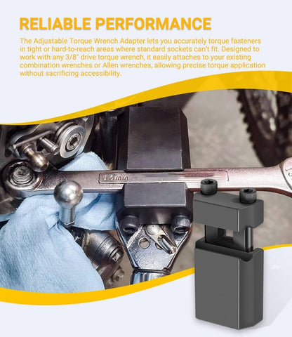 Solid Spare 08-0380 Adjustable Torque Wrench Adapter for 6-19mm Metric / 1/4"-3/4" Wrenches
