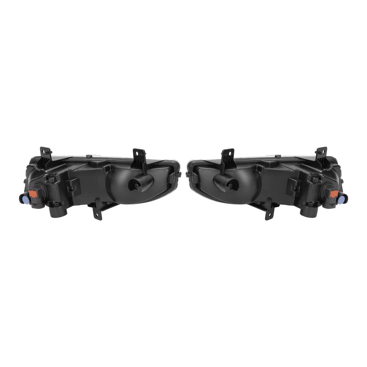 Solid Spare For 2017-2020 Nissan Rogue S SL SV Front Bumper Fog Lights Lamps w/Bezel+Bulbs