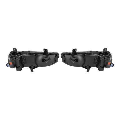Solid Spare For 2017-2020 Nissan Rogue S SL SV Front Bumper Fog Lights Lamps w/Bezel+Bulbs
