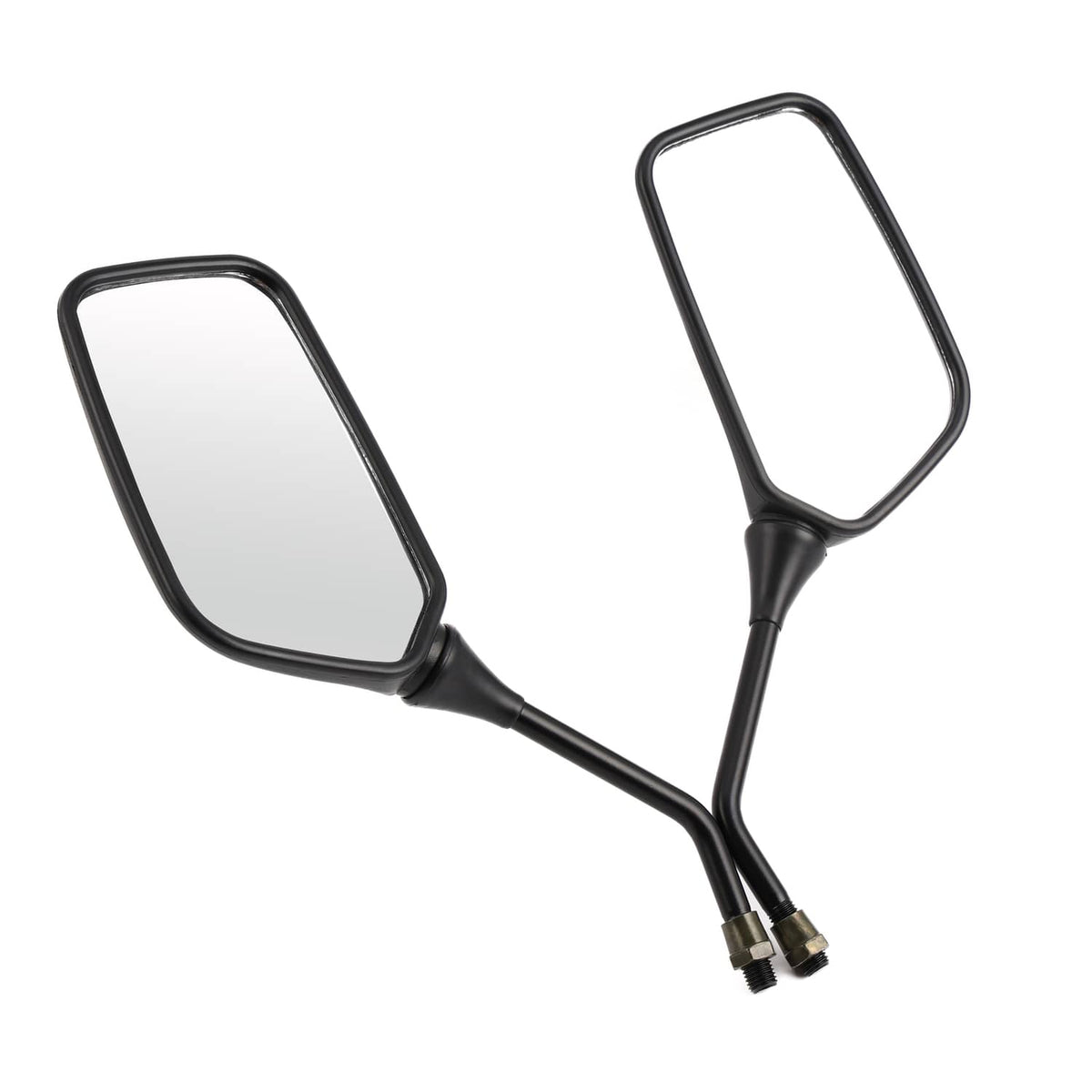Solidspare For Suzuki DR200 DR350 DRZ400 DR650 Motorcycle Rearview Black Mirrors Left＆Right