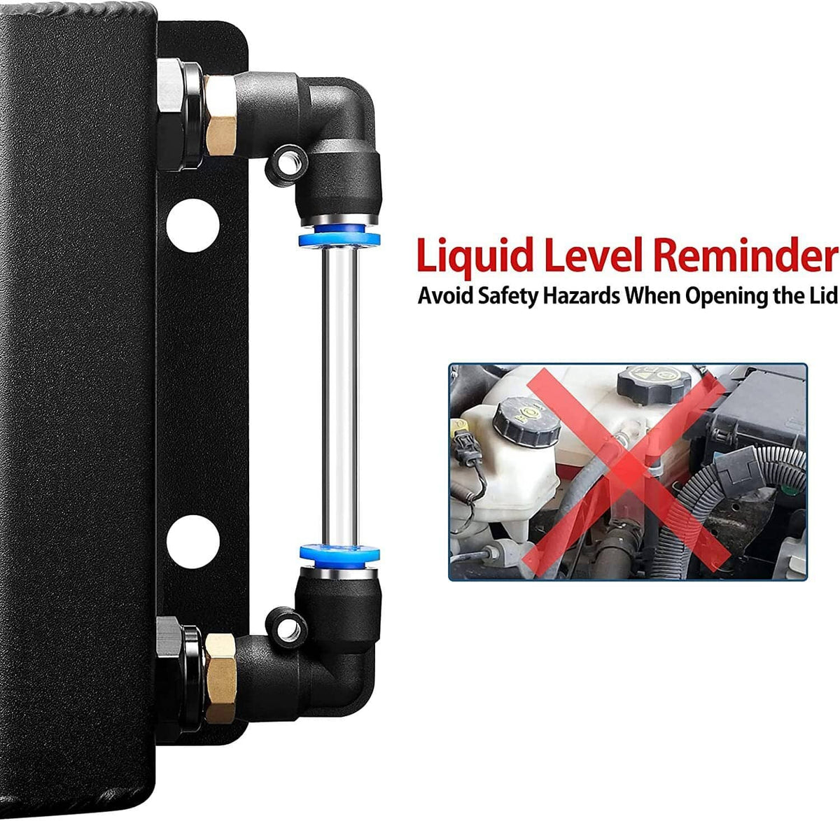 Solidspare 1L Aluminum Radiator Coolant Overflow Bottle Recovery Water Tank Reservoir