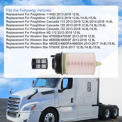 Solidspare For Freightliner Cascadia DD13 DD15 DD16 PF9908 Fuel Filter & Oil Filter P551005
