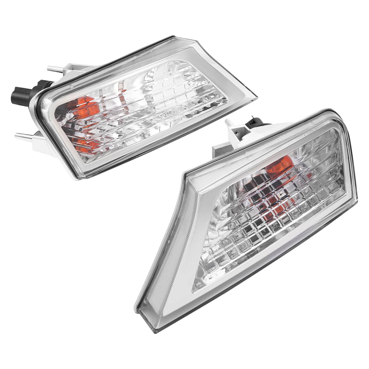 Solid Spare Left&Right Clear Marker Signal Corner Parking Lights For Jeep Liberty 2008-2012