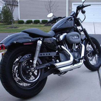 Solidspare Chrome 15" Rear Shocks Absorbers for Harley Sportster 883 Roadster XL883R 02-17