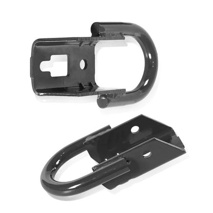 Solidspare Black Tow Hooks Set For 2015-2021 Ford F-150 F150 Front LH & RH FL3Z17N808A NEW