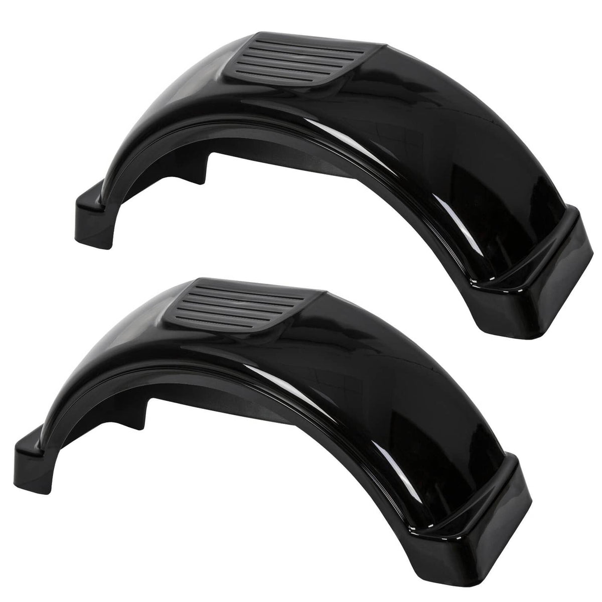 Solidspare LH & RH Trailer Fenders W/ 13" Diameter Wheels For Single-axle Trailers