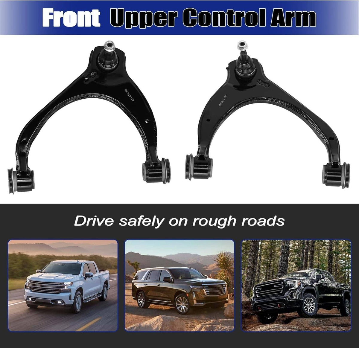 Solidspare For 16-18 GMC Sierra 1500 Yukon Front Sway Bar Control Arm & Ball Joint Tie Rod