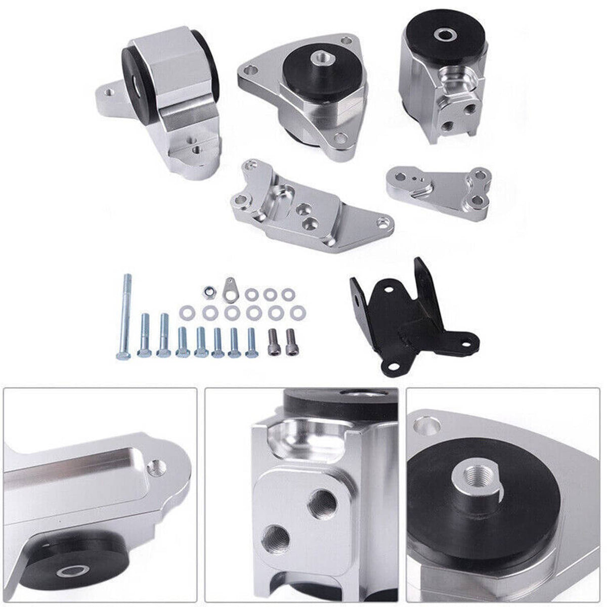 Solidspare Engine Motor Mount Kit For 02-06 Acura RSX DC5 / 02-05 EP3 SI K20 K24 K Series