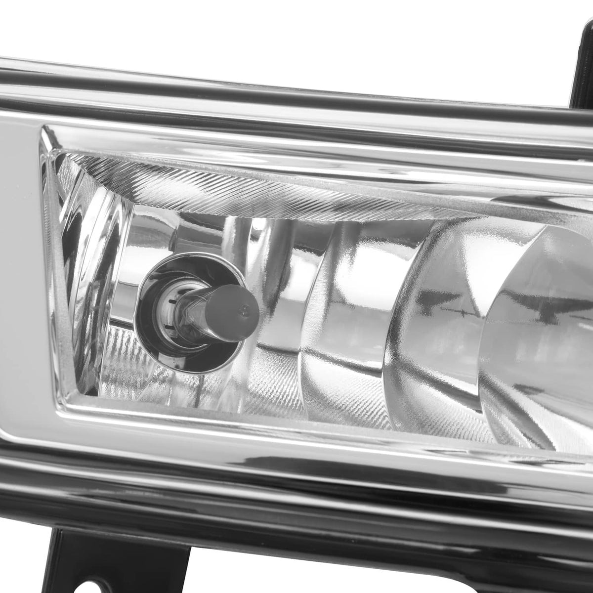 Solid Spare For 2017-2020 Nissan Rogue S SL SV Front Bumper Fog Lights Lamps w/Bezel+Bulbs