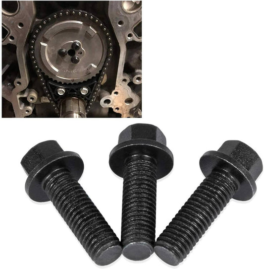Solid Spare 134-1003 Cam Bolts Kit 3PCS fits for Chevy Gen III LS Series LS1/LS6/LS2/LS3/LS7