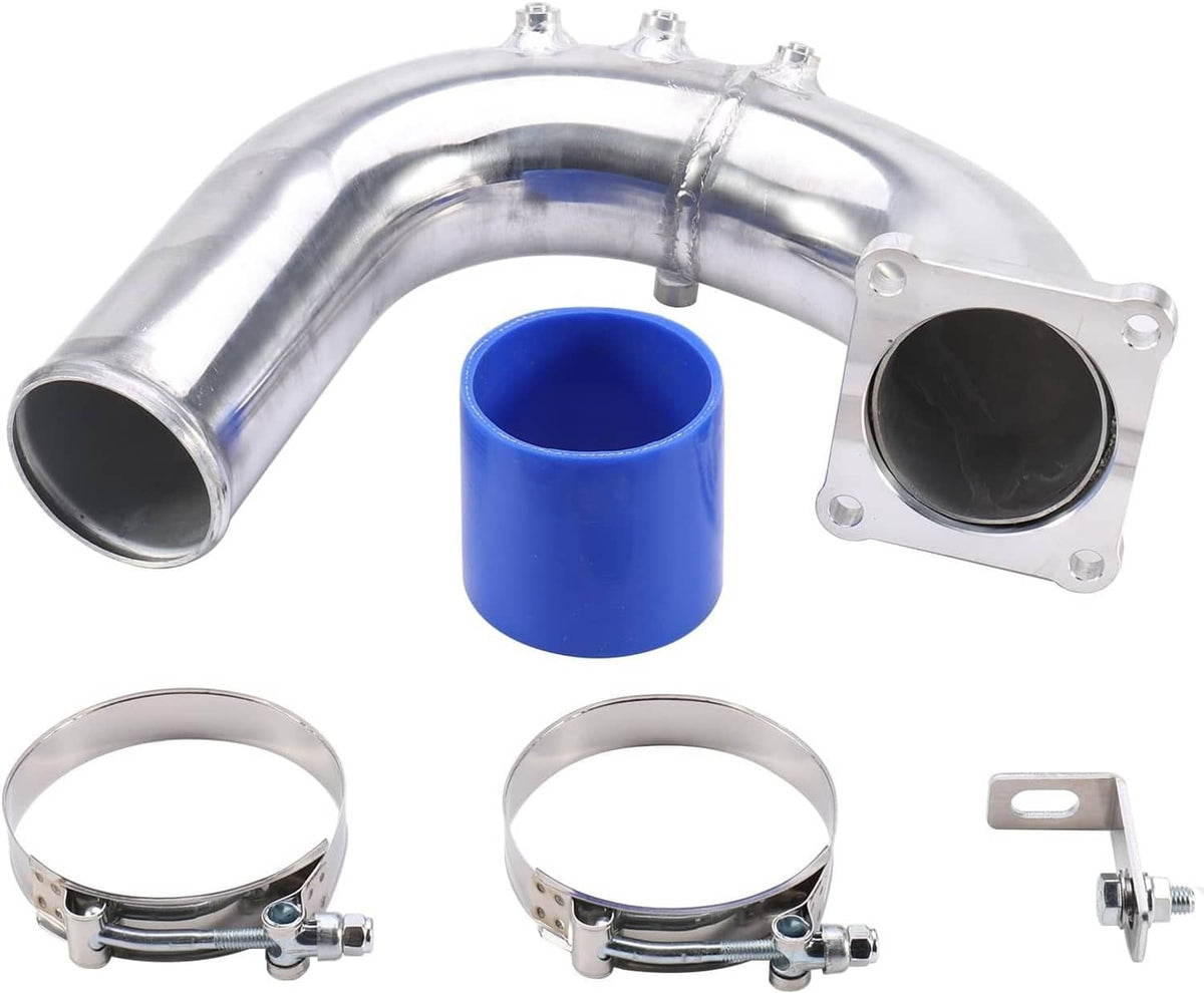Solidspare Polish 3"Air Intake Elbow Charge Pipe For 1994-1998 Dodge Ram 2500 3500 5.9L New