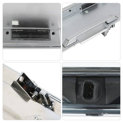Solidspare Silver New 15135441 Rear Tailgate License Pocket For 2003-2005 Hummer H2