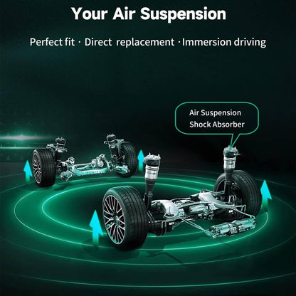 Solidspare Pair Front Air Suspension Struts Shock For Bentley Continental GT Left & Right