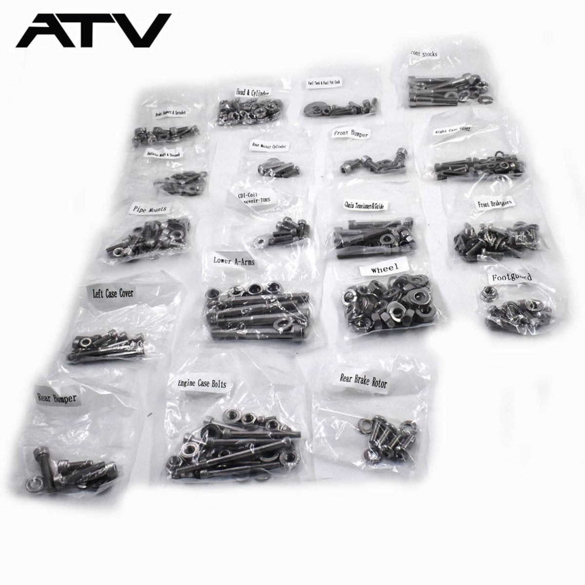 Solidspare For YAMAHA YFZ350 BANSHEE STAINLESS STEEL ATV BOLT SCREW KIT 667 PIECE