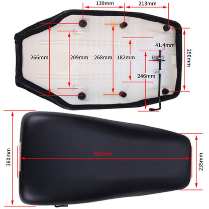 Solidspare 77100-HN0-A00ZB Complete Seat for Honda TRX450FE TRX450FM Foreman 450 2002-2004