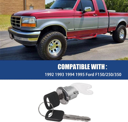 Solidspare Ignition & Door Lock Cylinder Set For 92-96 Ford Bronco F-150 250 350 Keyed Alik