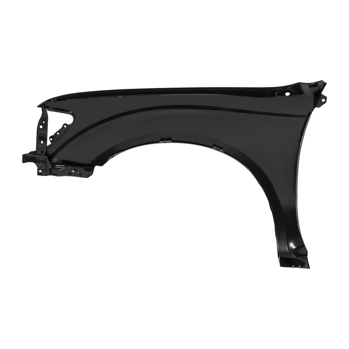 Solid Spare Front Fender For 2001-2004 Toyota Tacoma Passenger Side Black Steel TO1241180