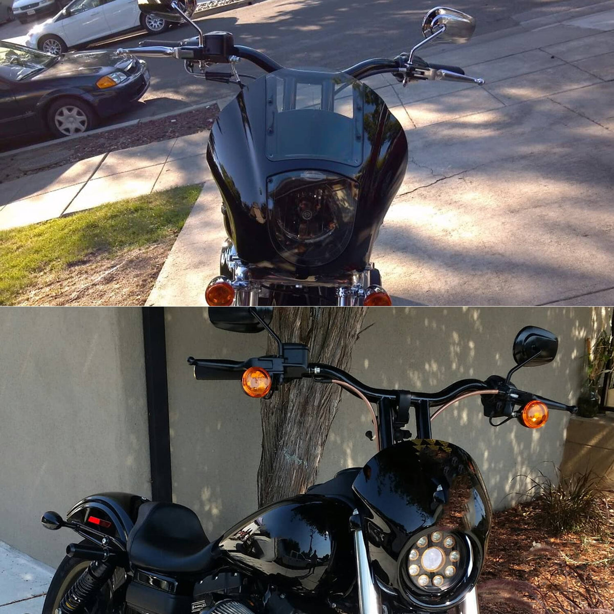 Solidspare 16" Rise MX-T Bars Handlebar Fit Fits Harley Softail Sportster Dyna Low Rider US