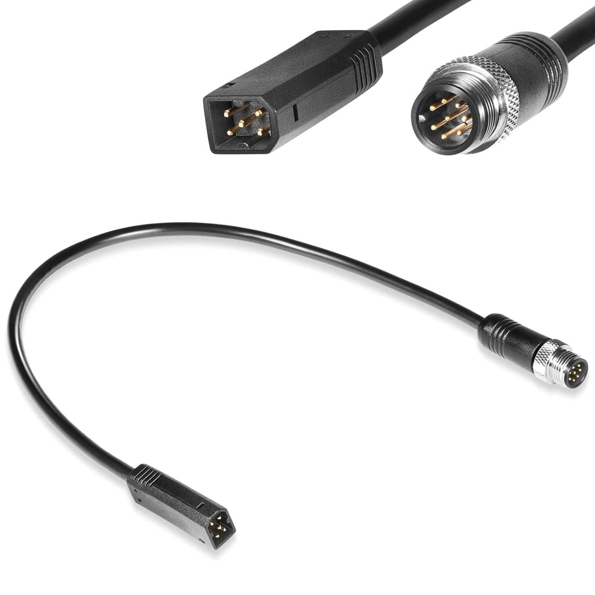 Solid Spare For Humminbird AS EC QDE Ethernet Cable Adapter 720074-12 HELIX 8pin to 5pin 12"