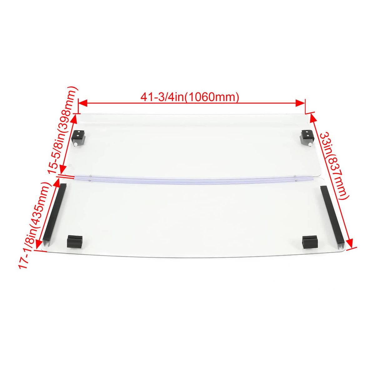 Solidspare Golf Cart Folding Clear Windshield For EZGO Marathon 1986-1994.5