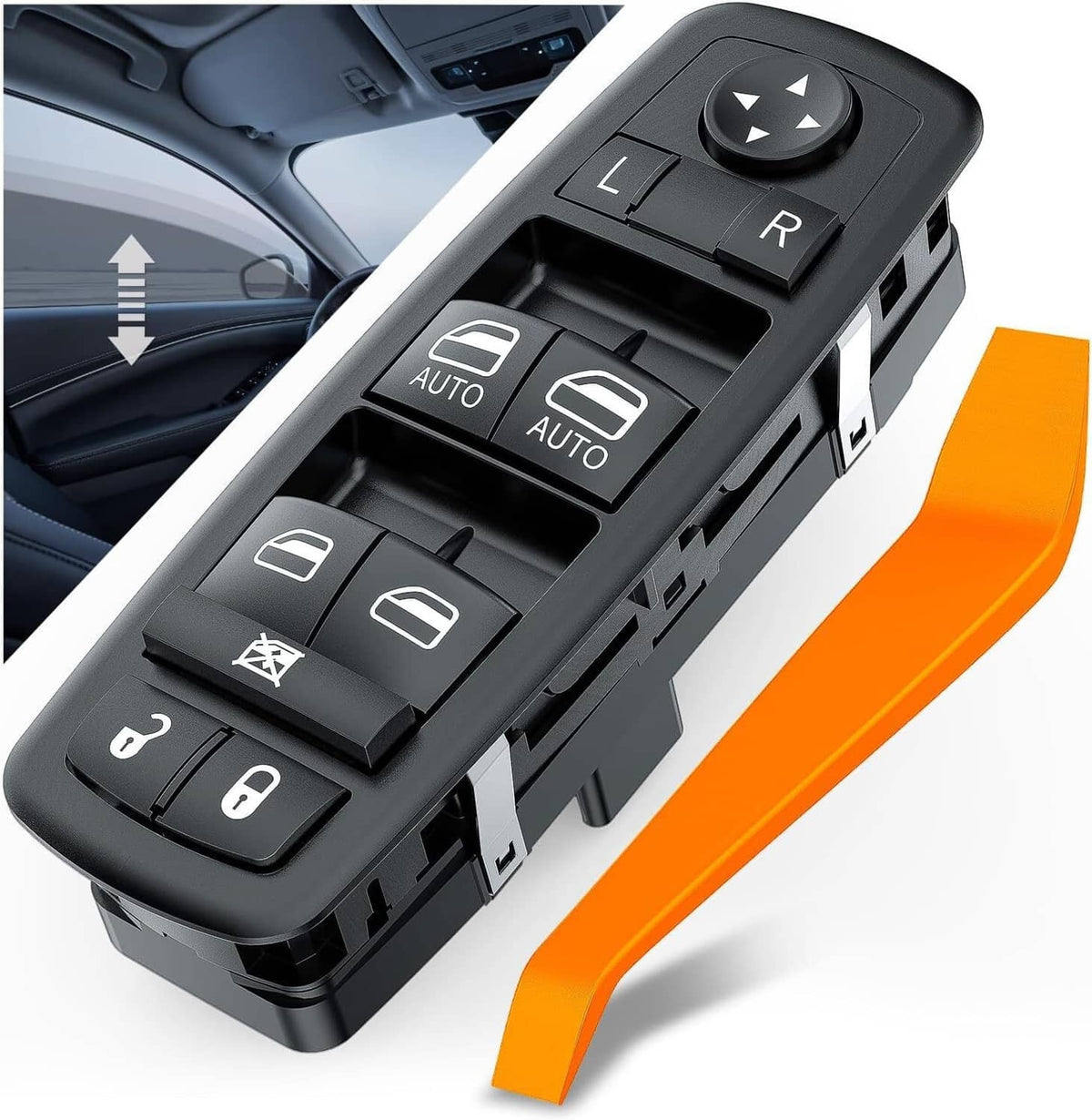 Solidspare Master Power Window Switch for 2009-2012 Dodge Ram 1500 2500 3500 Driver Side LH