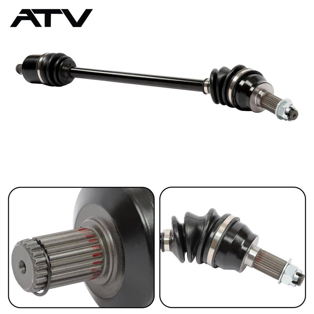 Solidspare Front Left Right CV Axles Drive Shaft For Polaris RZR 900 RZR Trail General 1000