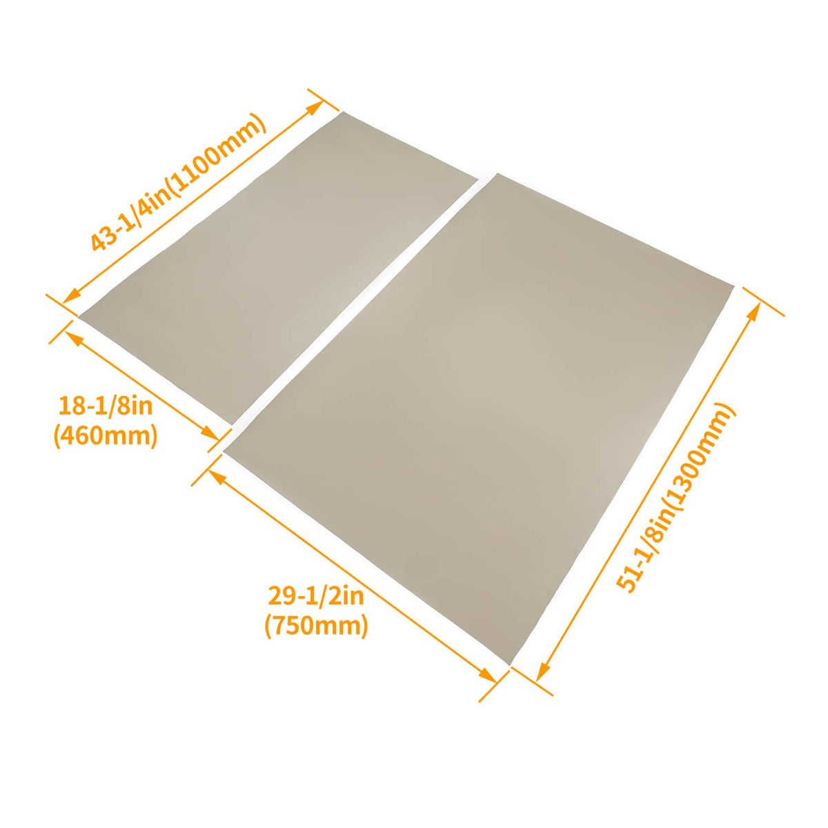 Solidspare Tan Golf Cart Front Seat Cushion Cover + Seat Back Cover For EZGO RXV 2008-Up