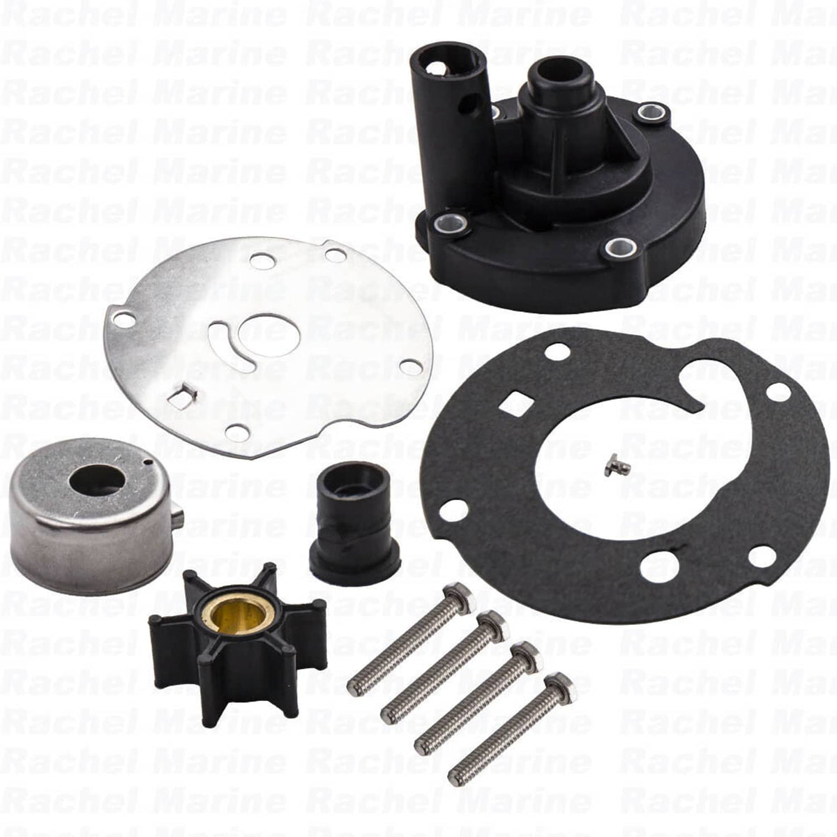 Solid Spare Water Pump Impeller Repair Kit 778166 391391 382797 For Johnson 5.5HP 6HP 7.5HP