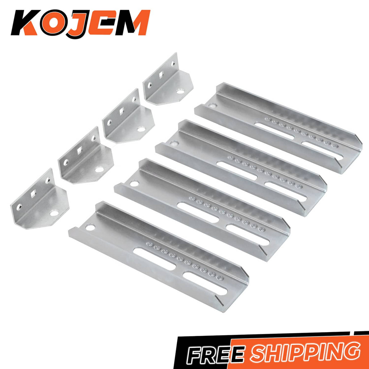 Solidspare (4)10" Boat Trailer Swivel Top Bunk Board Bracket Bolster Adjustable Bracket Kit