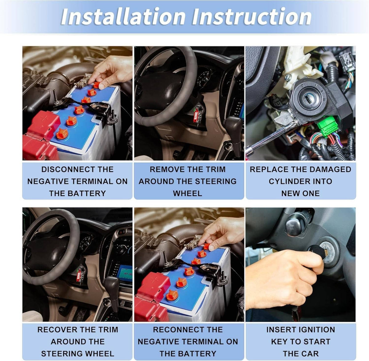 Solidspare Ignition Switch Housing Lock Cylinder W/2 Keys For 2008-2011 Ford Focus Escape