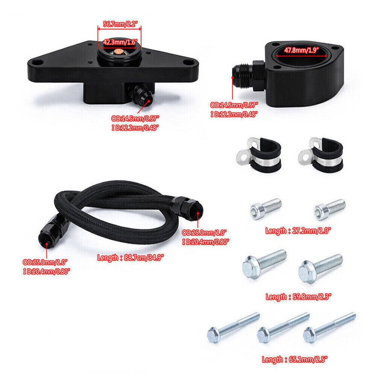 Solidspare Freeze Coolant Bypass Kit For 2003-2007 Dodge Ram 5.9L 2007.5-2018 Cummins 6.7L
