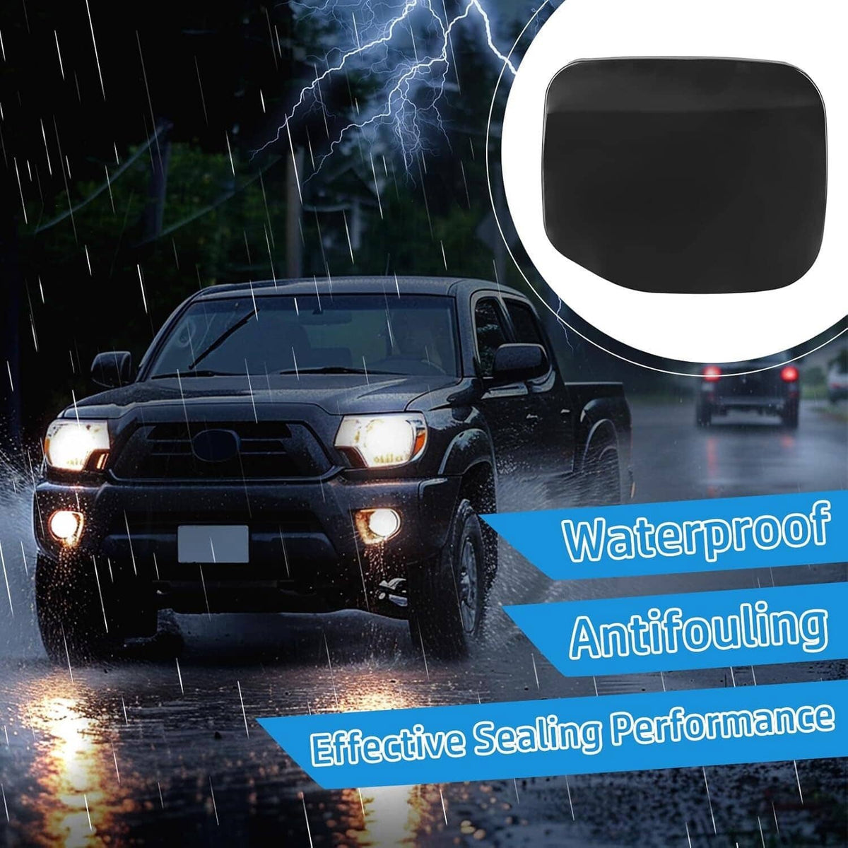 Solidspare Fuel Filler Tank Cover Door Lid Gas Cap For 2003-2009 Toyota 4Runner 77350-35050