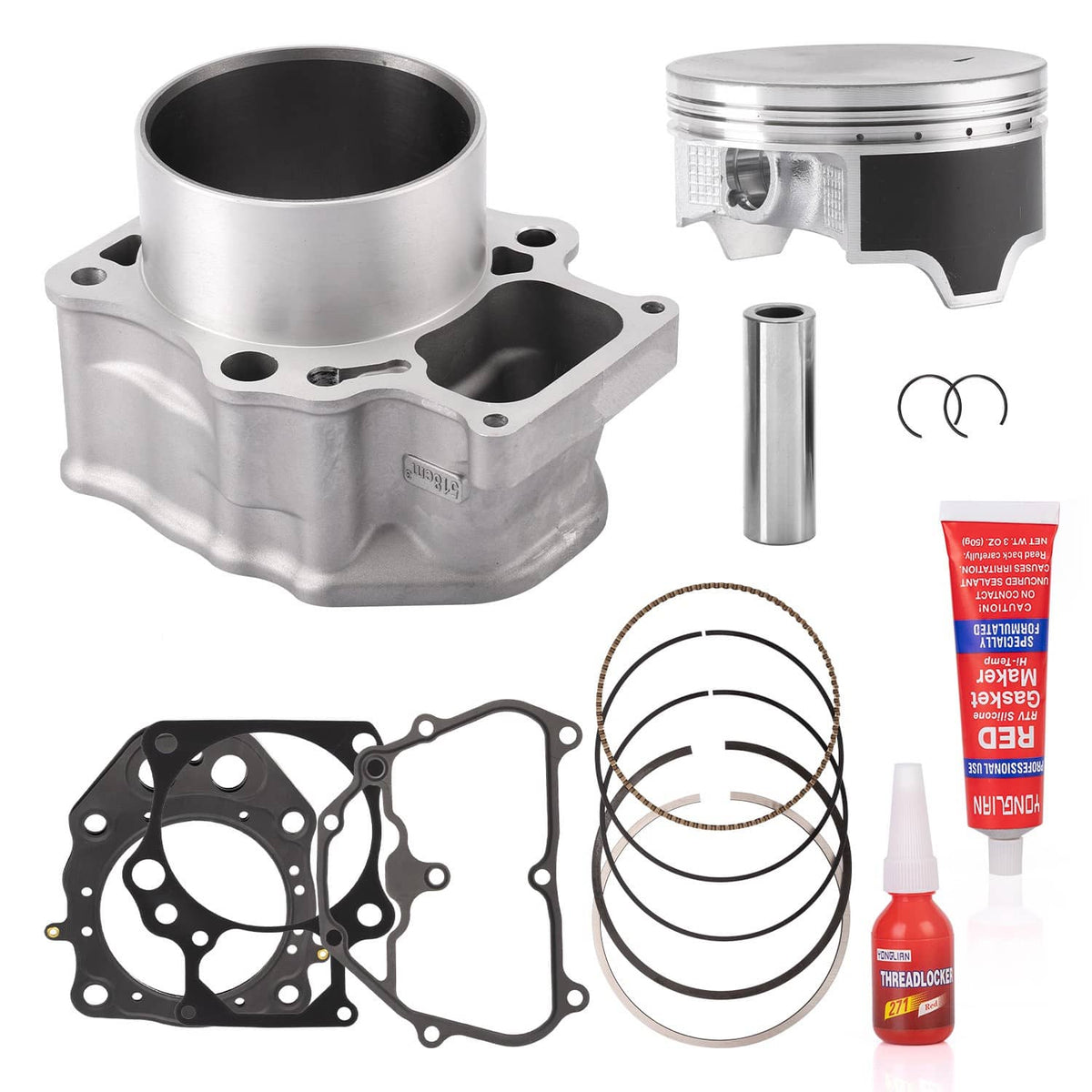 Solidspare 96mm Bore Cylinder Piston Gasket Top End Rebuild Kit For 2020-2024 Honda TRX520