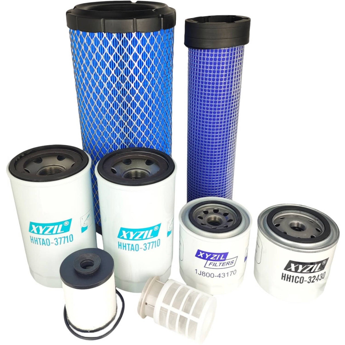 Solid Spare Filter Kit Fit for Kubota M7060HFC M7060HDCC12 M6060HD M7060HDCC V3307-CR-TE4