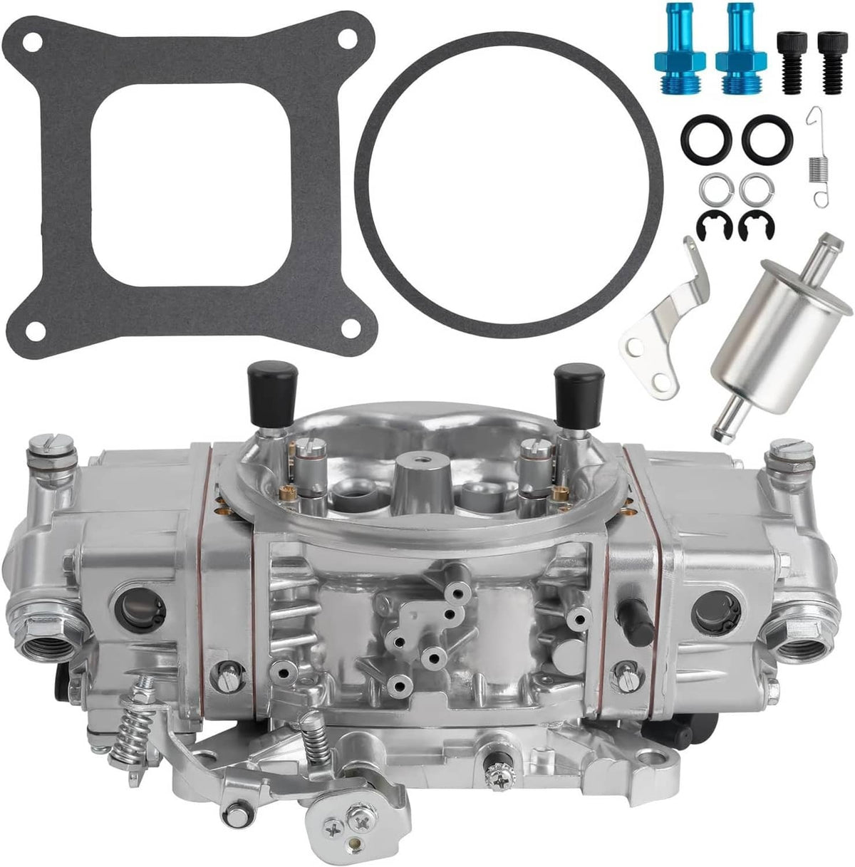 Solidspare BR-67201 850CFM 4 Barrel Carburetor Double Pumper Mechanical Performance Race