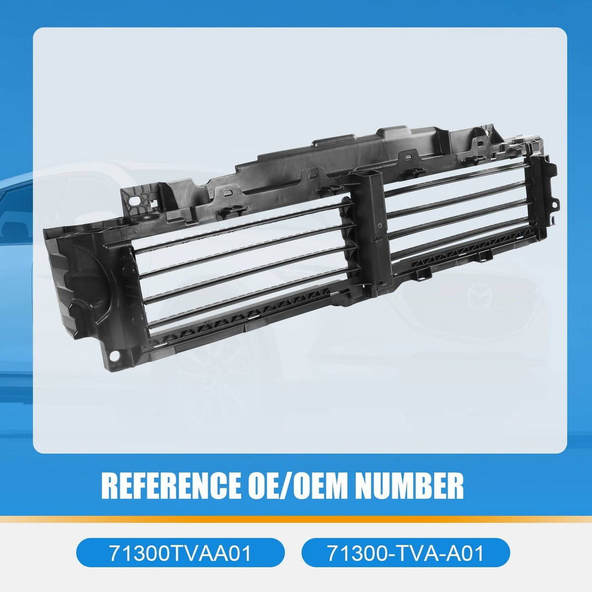 Solidspare Upper Radiator Grille Air Shutter with Motor for Honda Accord 18-21 L4 1.5L 2.0L