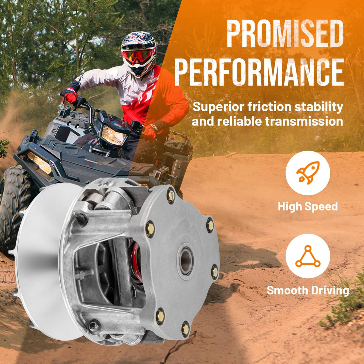 Solidspare Complete Primary Drive Clutch 1322814 For Polaris Sportsman XP 850 2009-2015