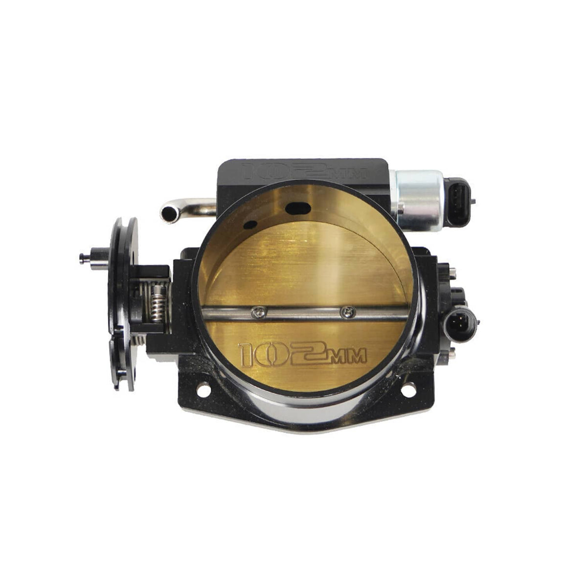 Solidspare 102mm Aluminum 4 Bolt Throttle Body & TPS IAC For GM Gen III LS1 LS2 LS6 LS7 LSX