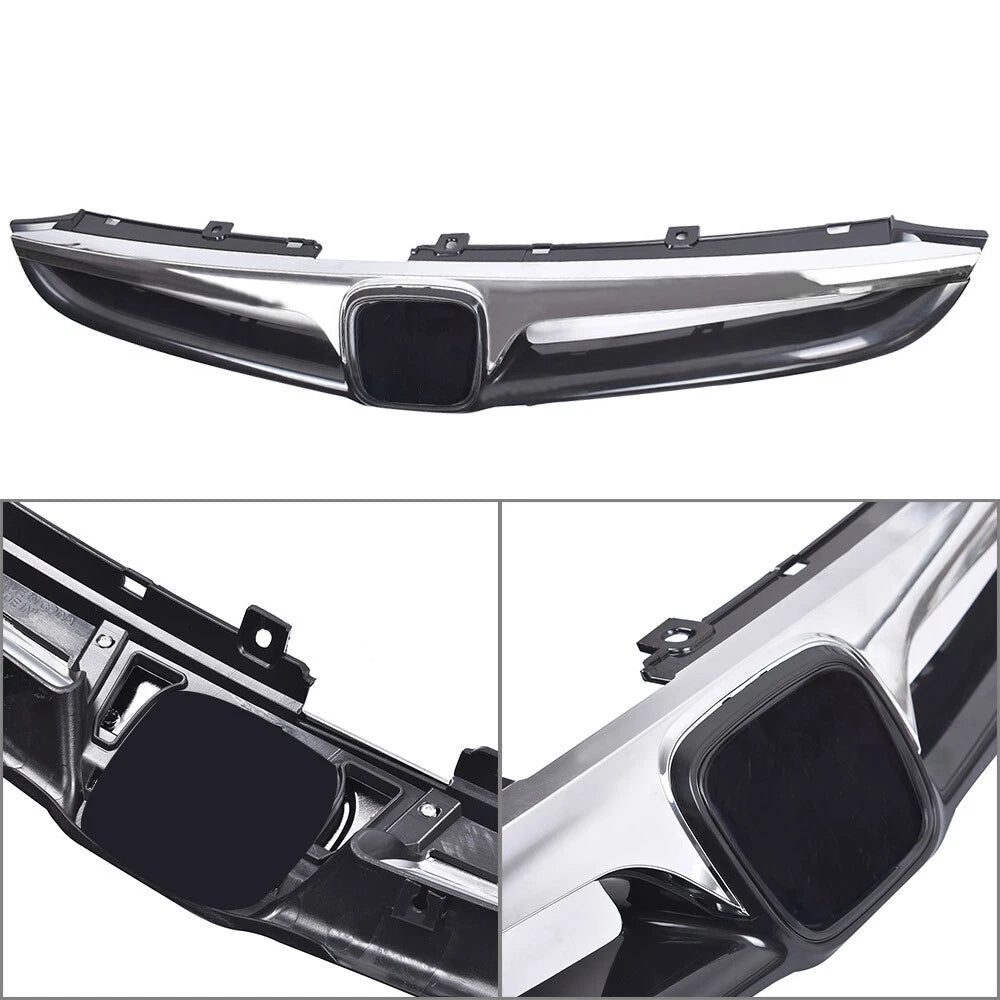 Fit 2006-2007 Honda Accord 4dr Sedan Front Bumper Chrome Grille Grill Assembly