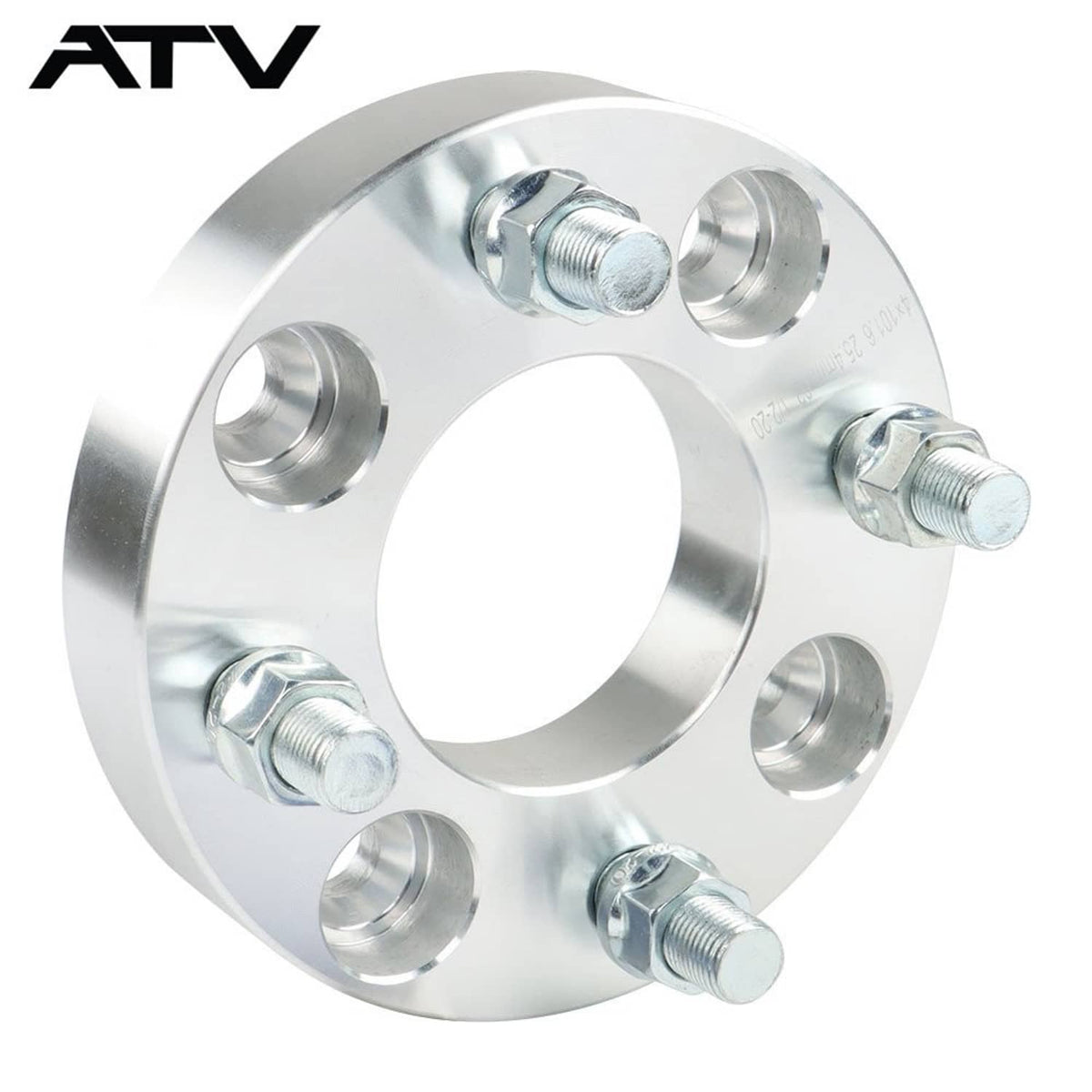 Solidspare 4PCS 1" Wheel Spacers 4x4 4x101.6 1/2"x20 For Golf Carts For EZGO Club Cars