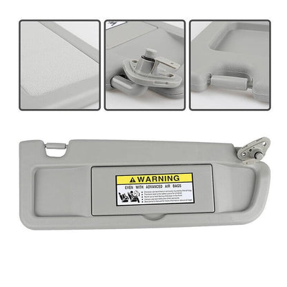 Solidspare Sun Visor Light GRAY Clear GRAY PAIR For 2006-2011 Honda Civic Left & Right SET