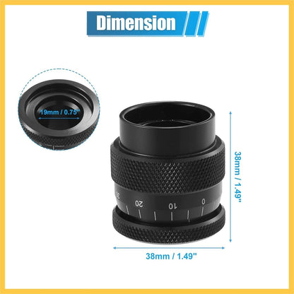 Solid Spare Universal Valve Spring Height Micrometer Measurer 0.75" Metal Black Pack of 1