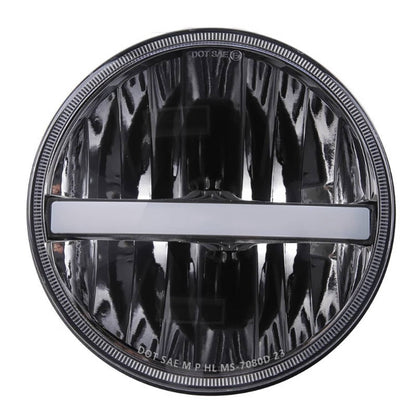 Solidspare Pair 7" inch Round Halo LED Headlights DRL Turn For Chevrolet Bel Air