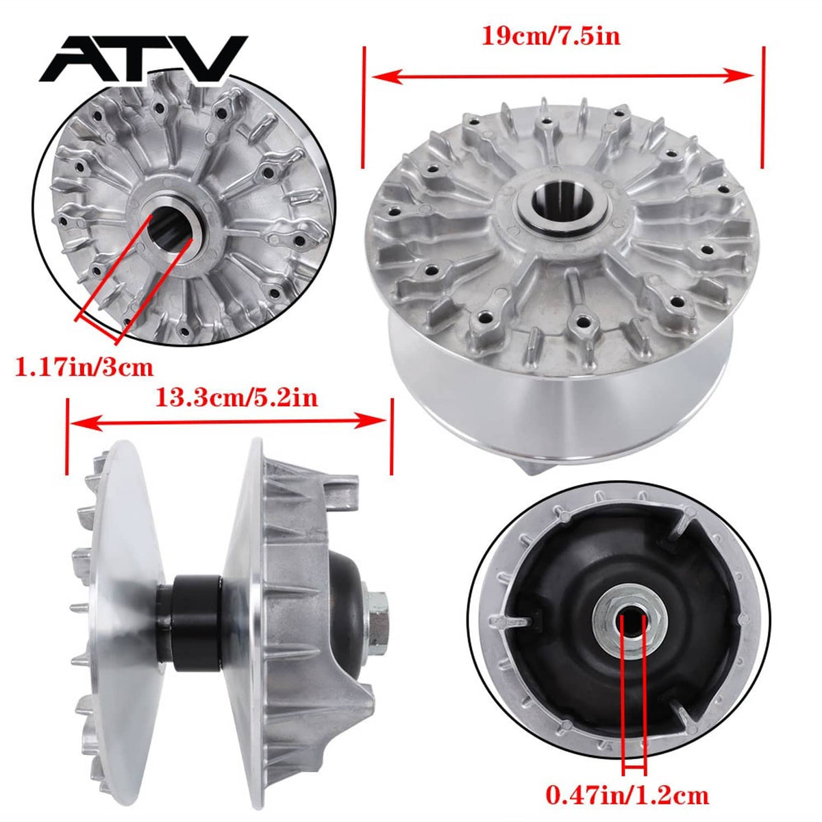 Solidspare New For CFMoto CF400 450 500 550 600 0GRB-051000-00030 Primary Drive Clutch ATV