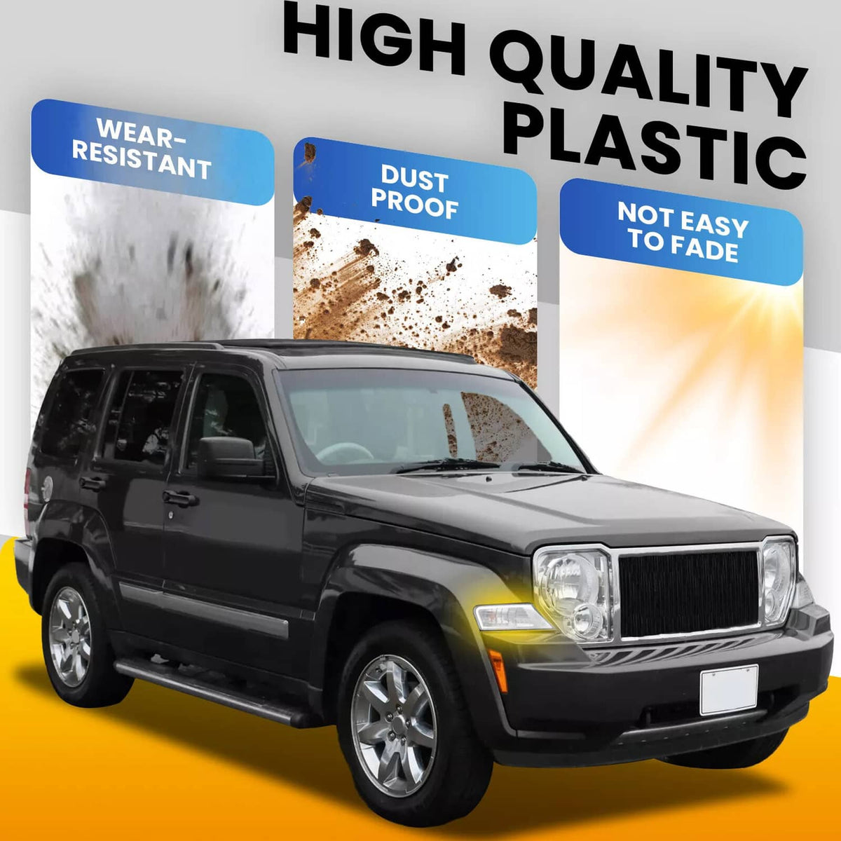 Solid Spare Left&Right Clear Marker Signal Corner Parking Lights For Jeep Liberty 2008-2012